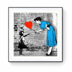 Mr. Brainwash, Love-catcher (Bleu), Lithographie LYNART STORE