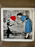 Mr. Brainwash, Love-catcher (Bleu), Lithographie LYNART STORE