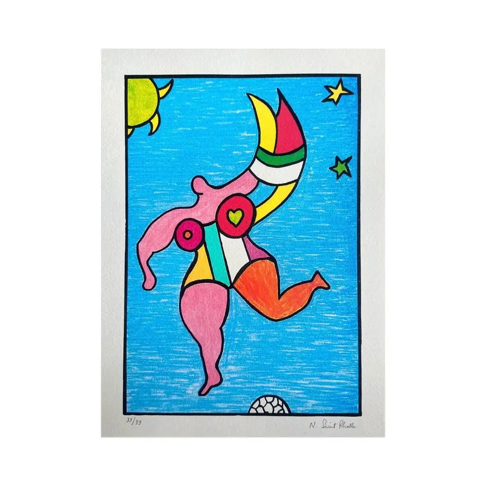 Niki de Saint Phalle, Nana Arc-en-ciel, lithographie LYNART STORE