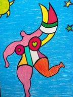 Niki de Saint Phalle, Nana Arc-en-ciel, lithographie LYNART STORE