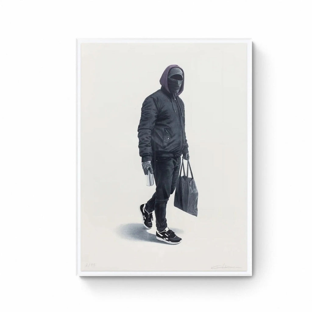 Nuno Viegas  - Writer III , 2021 - 11-color screen print on 300 gsm Somerset Satin fine art paper