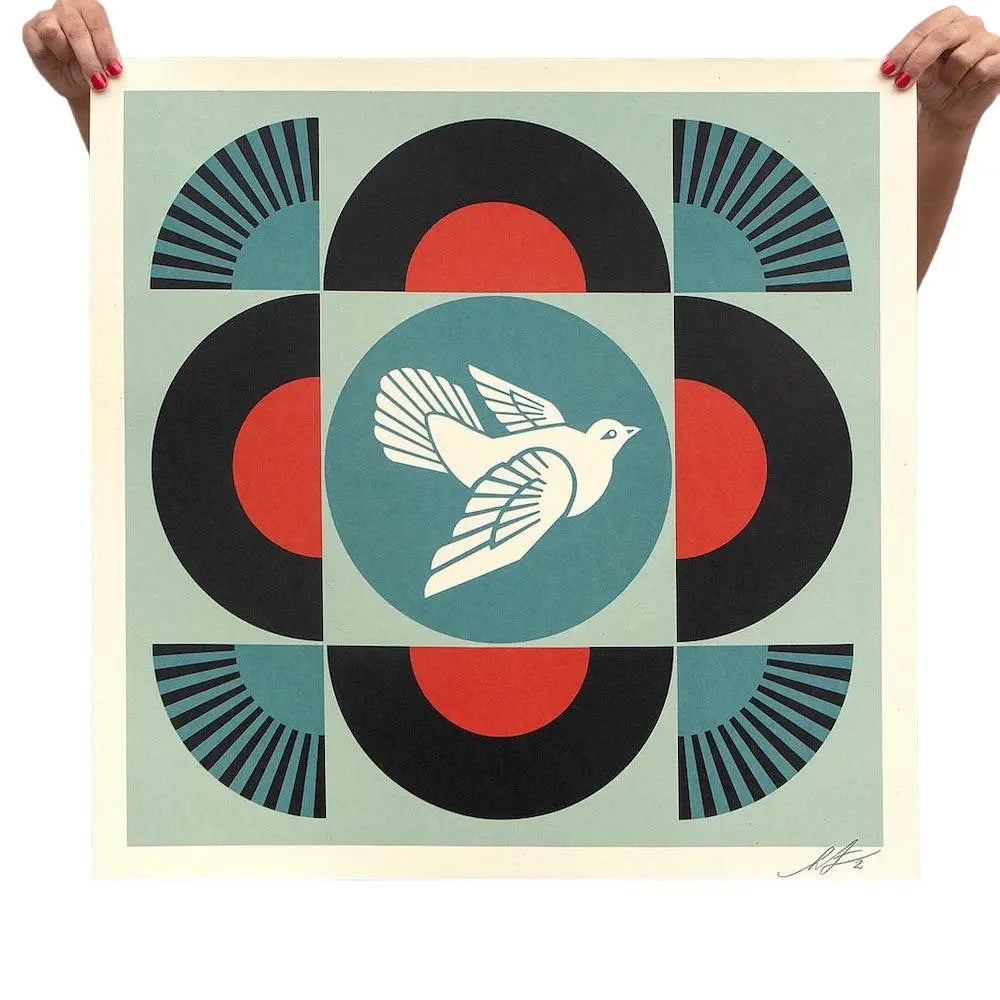 Obey (Shepard Fairey) - Geometric Dove Black L.Y.N.A.R.T Store