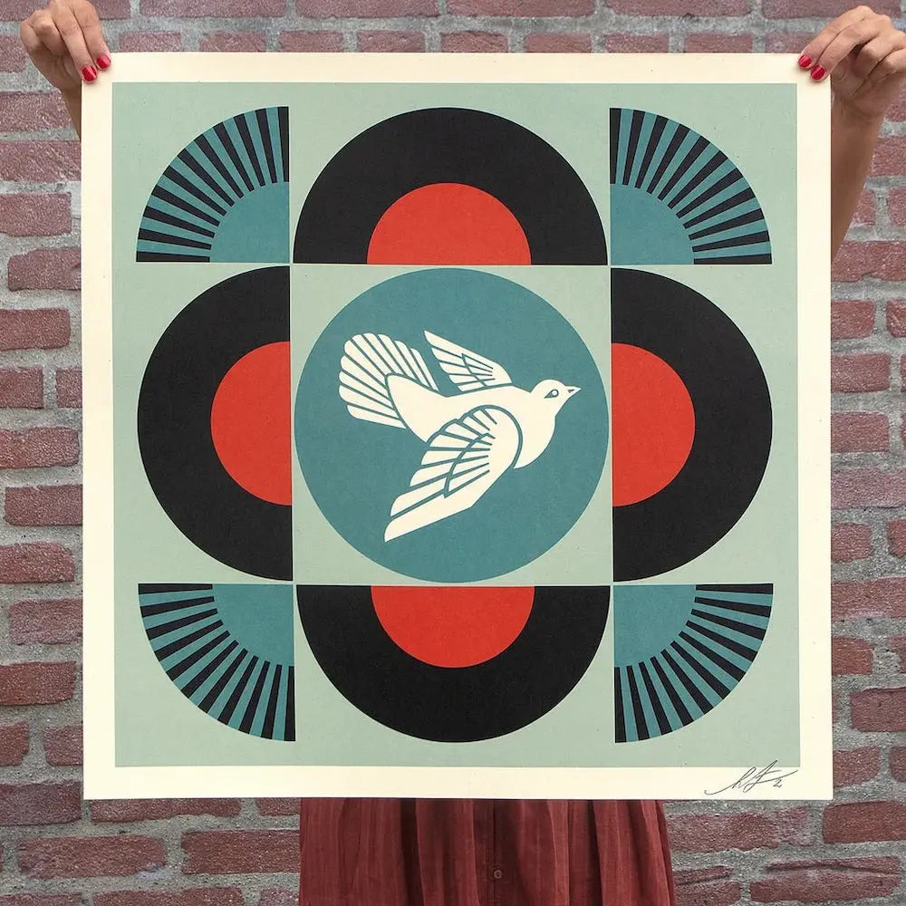 Obey (Shepard Fairey) - Geometric Dove Black L.Y.N.A.R.T Store