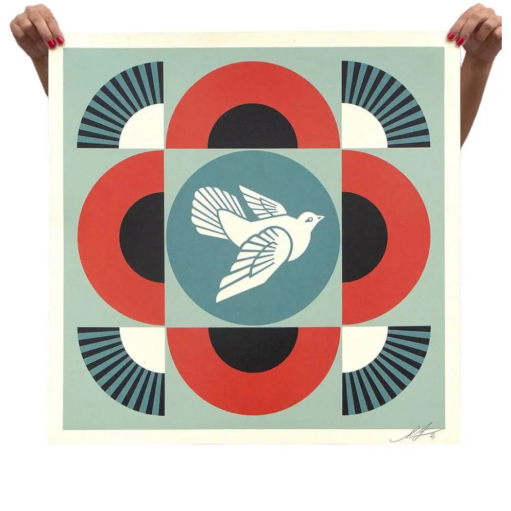 Obey (Shepard Fairey) - Geometric Dove Red L.Y.N.A.R.T Store