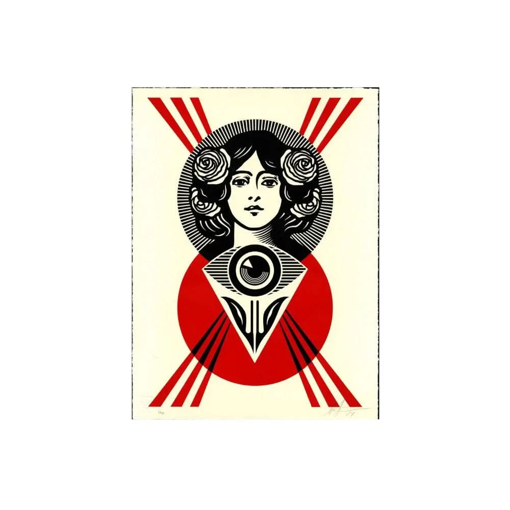 Obey (Shepard Fairey) - THIRD EYE OPEN LETTERPRESS (2024) 