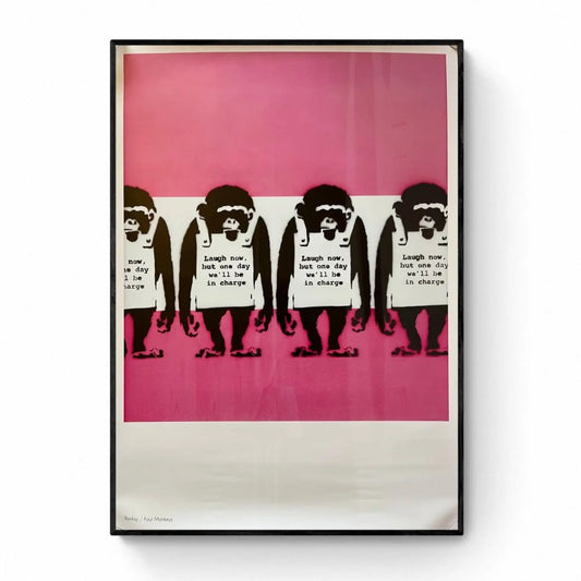 Official Poster - Banksy Laugh Now MocoMuseum (Edition strictement limitée) - 2019 L.Y.N.A.R.T Store