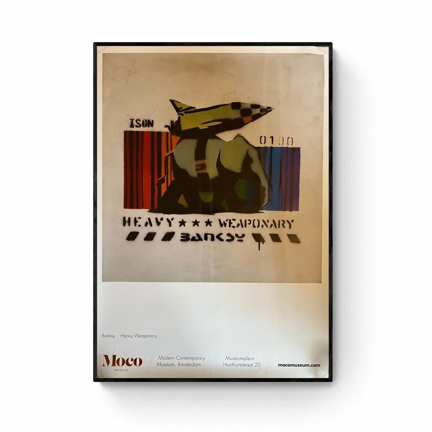 Official Poster - Banksy, Heavy Weaponary, MocoMuseum (Edition strictement limitée) - 2019 L.Y.N.A.R.T Store
