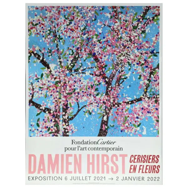 Offre spéciale : Set de 6 - Damien Hirst - Cherry Blossom - Fondation Cartier Paris ©, Affiches originales de l'exposition L.Y.N.A.R.T Store