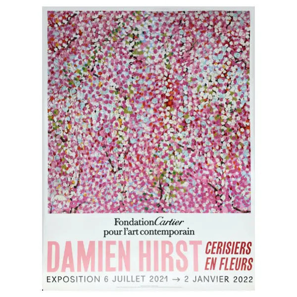 Offre spéciale : Set de 6 - Damien Hirst - Cherry Blossom - Fondation Cartier Paris ©, Affiches originales de l'exposition L.Y.N.A.R.T Store