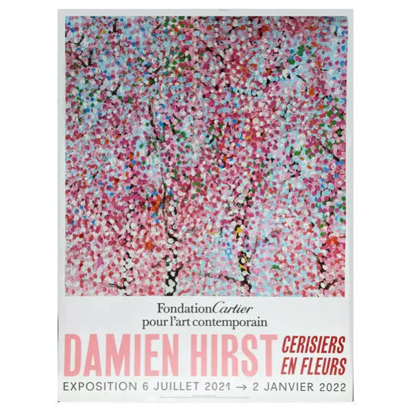 Offre spéciale : Set de 6 - Damien Hirst - Cherry Blossom - Fondation Cartier Paris ©, Affiches originales de l'exposition L.Y.N.A.R.T Store