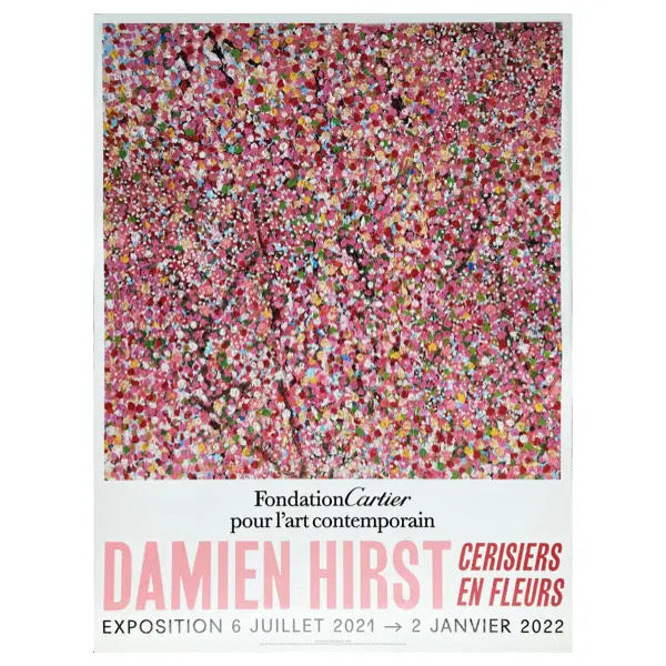 Offre spéciale : Set de 6 - Damien Hirst - Cherry Blossom - Fondation Cartier Paris ©, Affiches originales de l'exposition L.Y.N.A.R.T Store