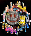 Onemizer - Bart Simpson, 2019 - Aerosol, resin, and Posca on wood