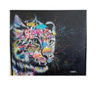 Onemizer - Lynx,  2019 - Aerosol, acrylic on canvas, mixed media