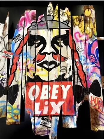 Onemizer – Obey Lix (2019) | Œuvre d'art unique – LYNART STORE Onemizer – Obey Lix (2019) | Œuvre d'art unique – LYNART STORE