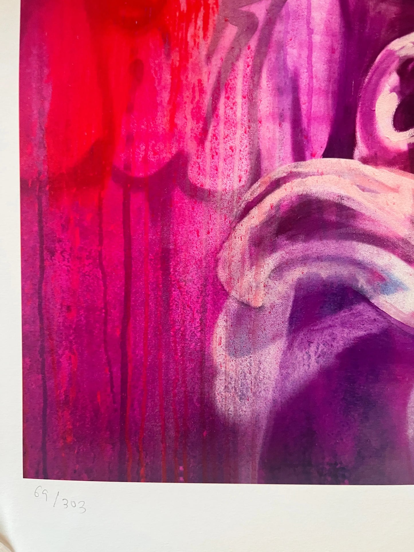 Orphic Hymn to Poseidon – Magenta, Lithographie LYNART STORE