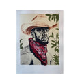 Otis kwame kye Quaicoe - Self Portrait - Etching on paper