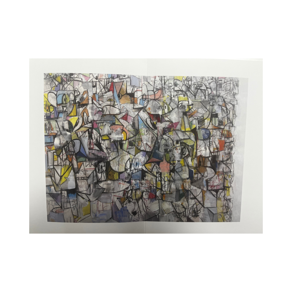 George Condo - Plate 16 Compression noire et rouge (2011) I Édition limitée