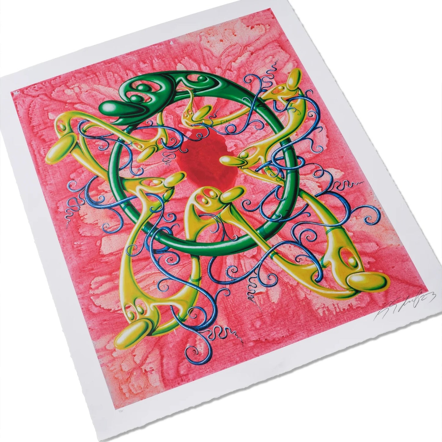 Kenny Scharf, Vring, Lithographie