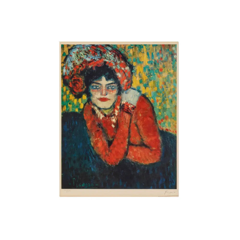 Pablo Picasso, L'attente (Barcelona suite) (1966) - Offset lithograph