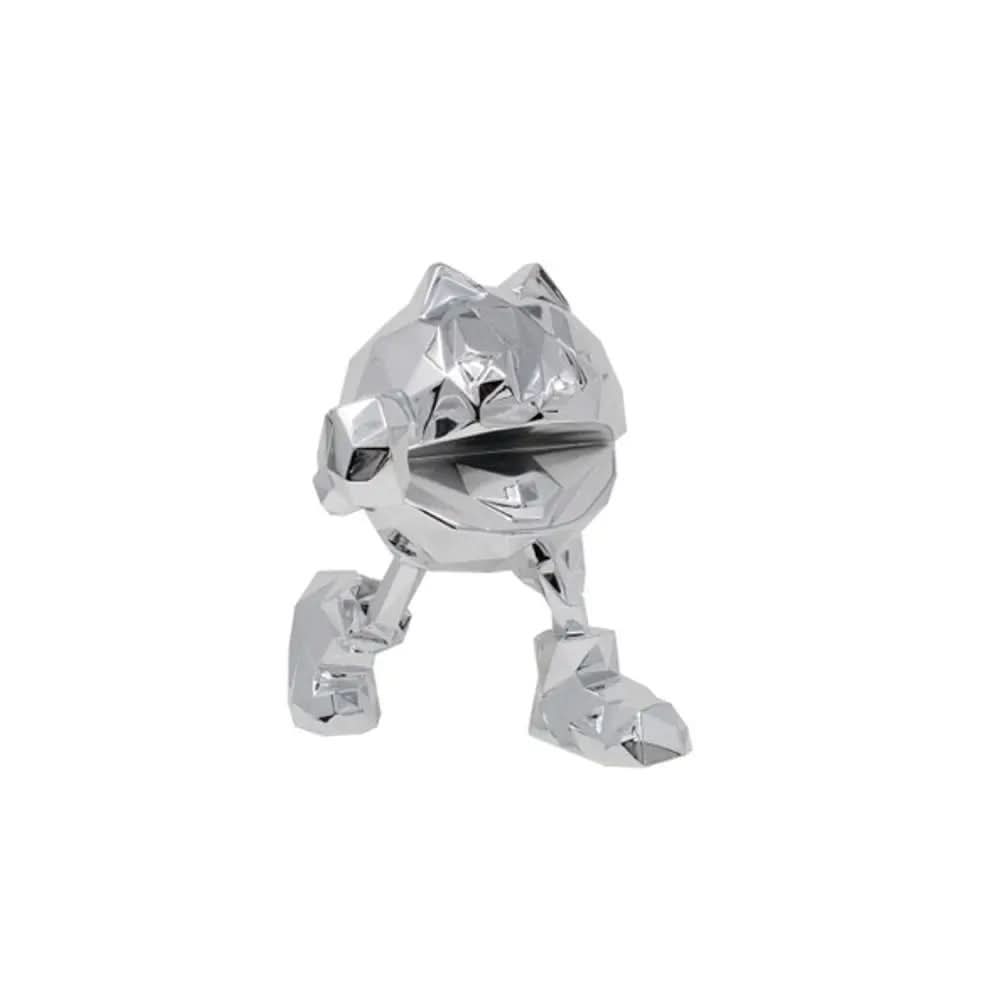 Pac Mac (Chrome) - Richard Orlinski - Resin sculpture