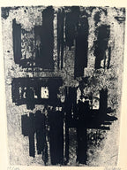 Pierre Soulages -  Eau-Forte IV (1957) Etching LYNART STORE