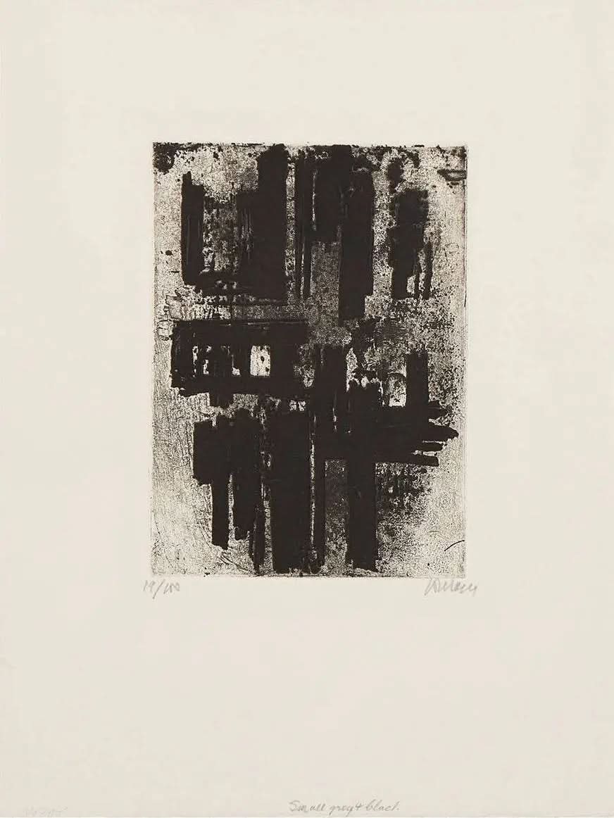 Pierre Soulages, Eau-Forte IV (1957) Etching LYNART STORE