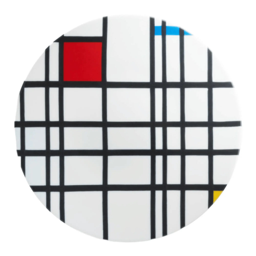 Piet Mondrian Porcelain Plate – "Composition in Yellow, Blue and Red" - porcelain plate