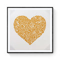Pop Heart, Bird Joy  - Mr Doodle - Screenprint on 300 gsm fine art paper 