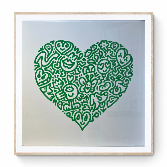 Pop Heart, Bug Embrace- Mr Doodle Sérigraphie LYNART STORE