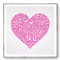 Pop Heart, Jellyfish Passion - Mr Doodle - Screenprint on 300 gsm fine art paper