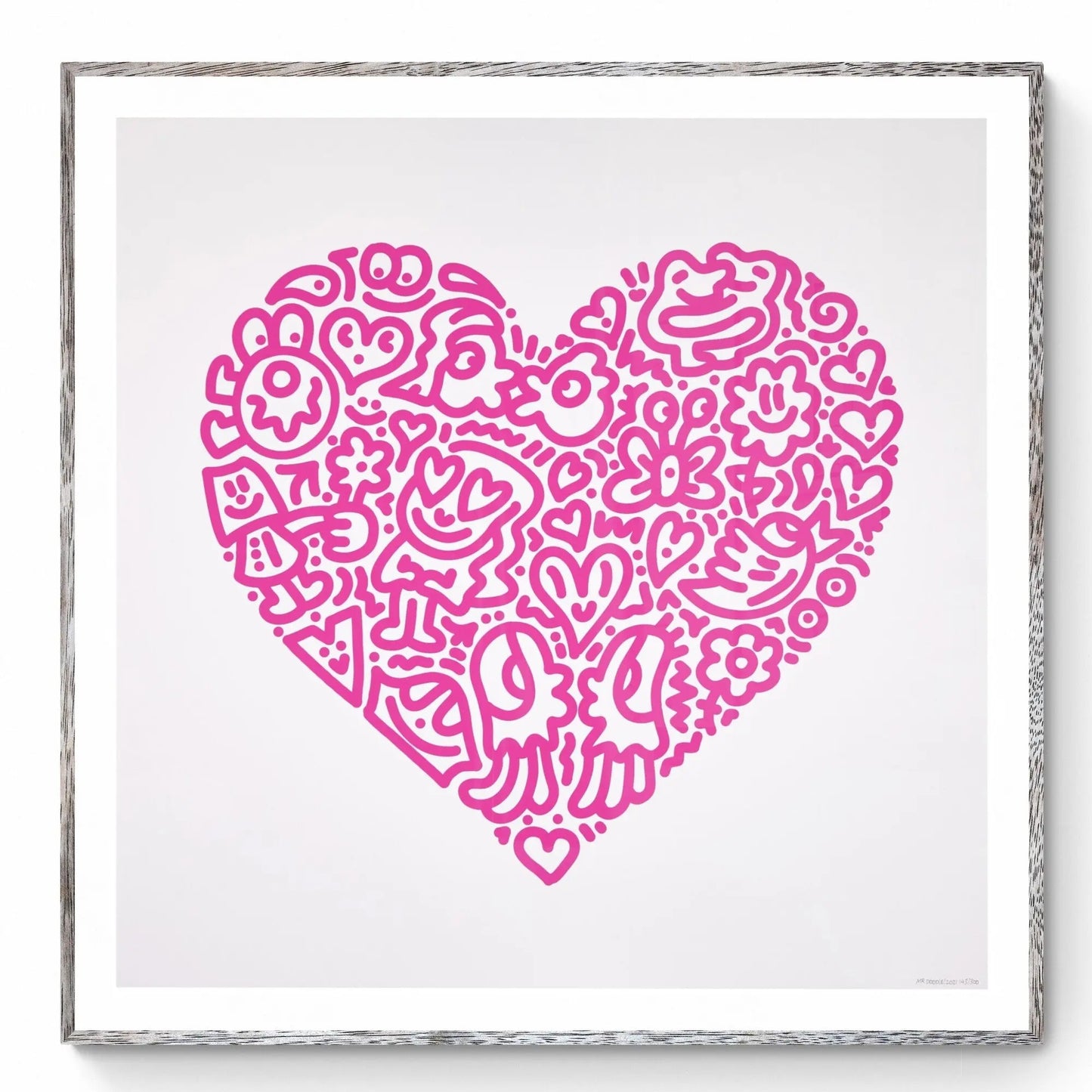 Pop Heart, Jellyfish Passion - Mr Doodle Sérigraphie LYNART STORE