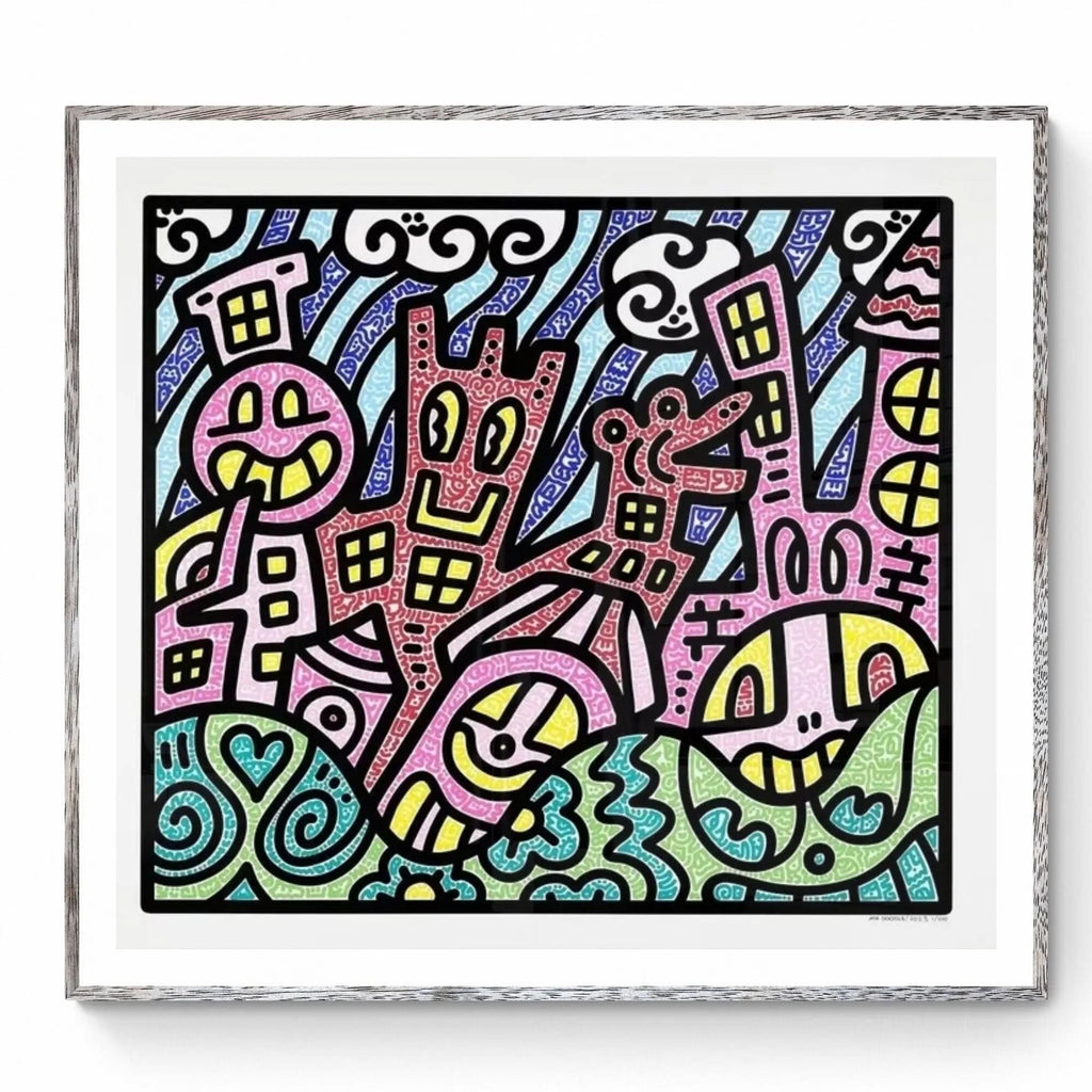 Pretty City - Mr Doodle - Screenprint on Somerset Satin Radiant 410 gsm paper