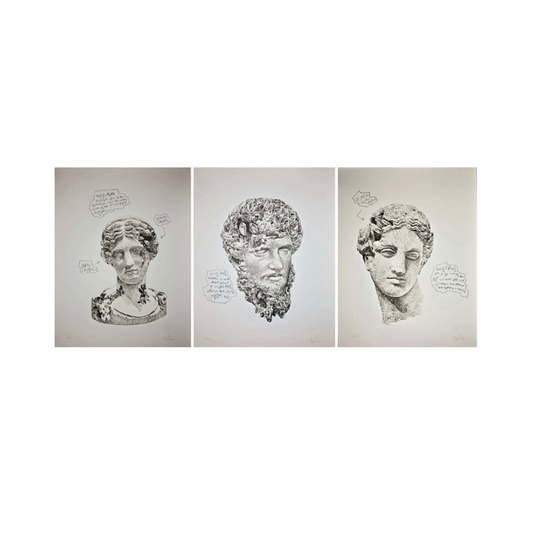 Daniel Arsham -  Eroded Classical Prints (Set of 3)