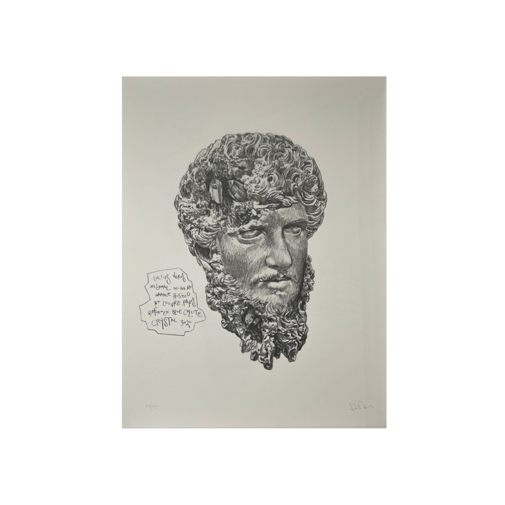 Daniel Arsham - Eroded Classical Print - Lucius Verus