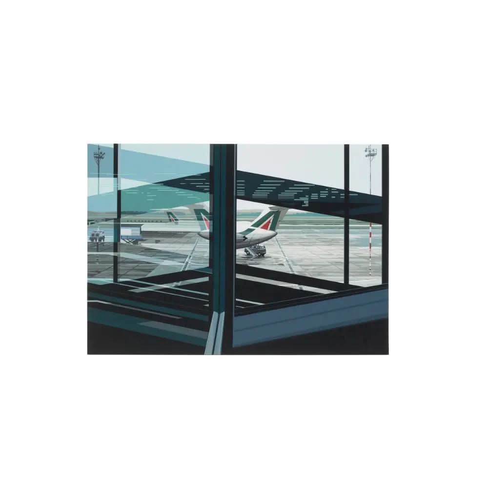 RICHARD ESTES - Airport, (from the Urban Landscapes III) portfolio, 1981 LYNART STORE