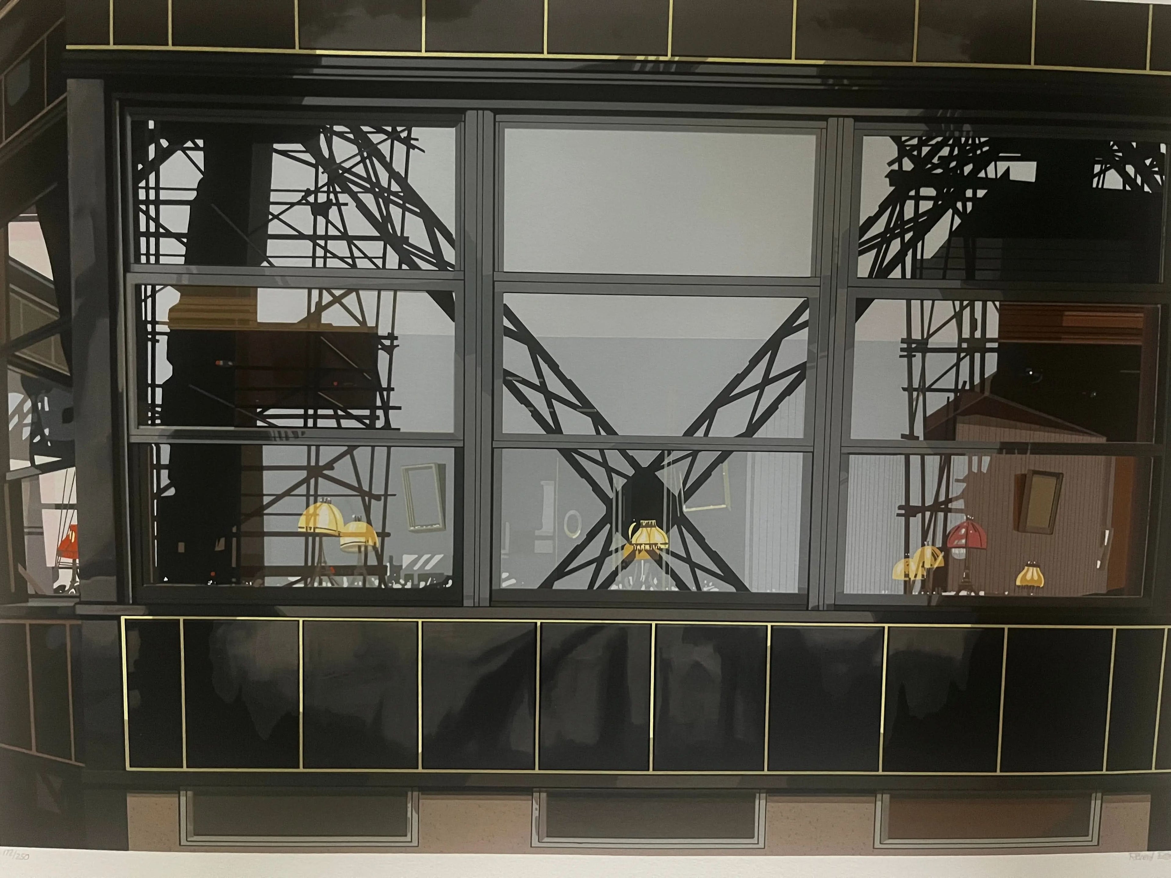 RICHARD ESTES - Eiffel Tower Restaurant (from Urban Landscapes III), 1981 LYNART STORE