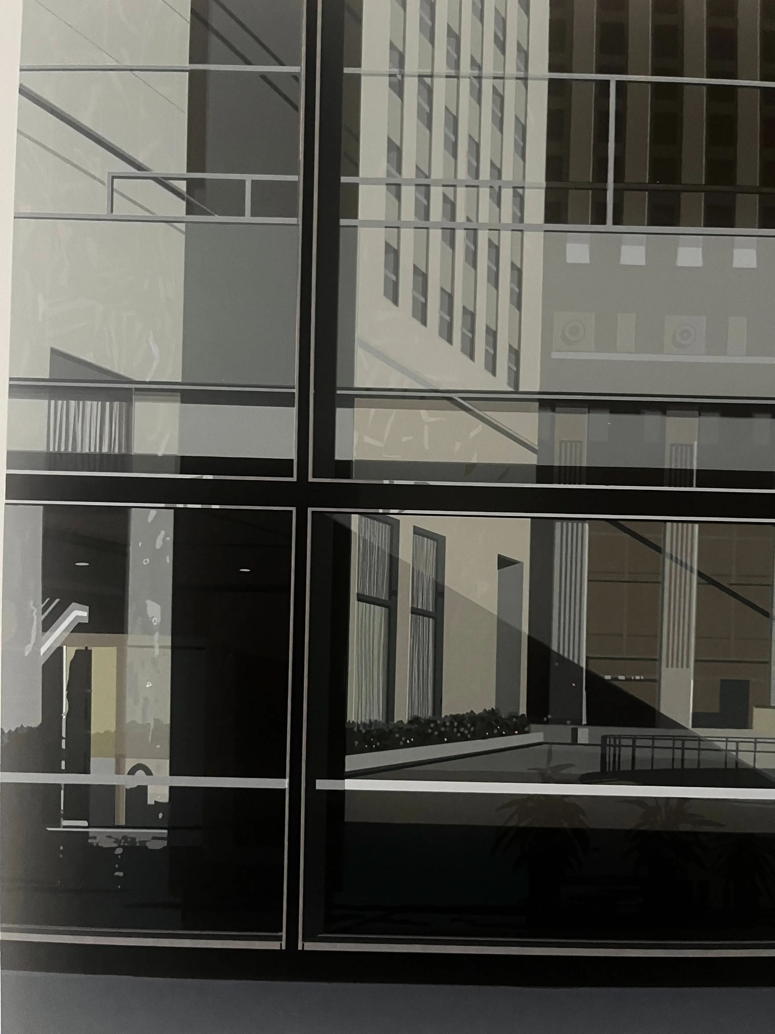 RICHARD ESTES - Manhattan, (from the Urban Landscapes III) portfolio 1981 LYNART STORE