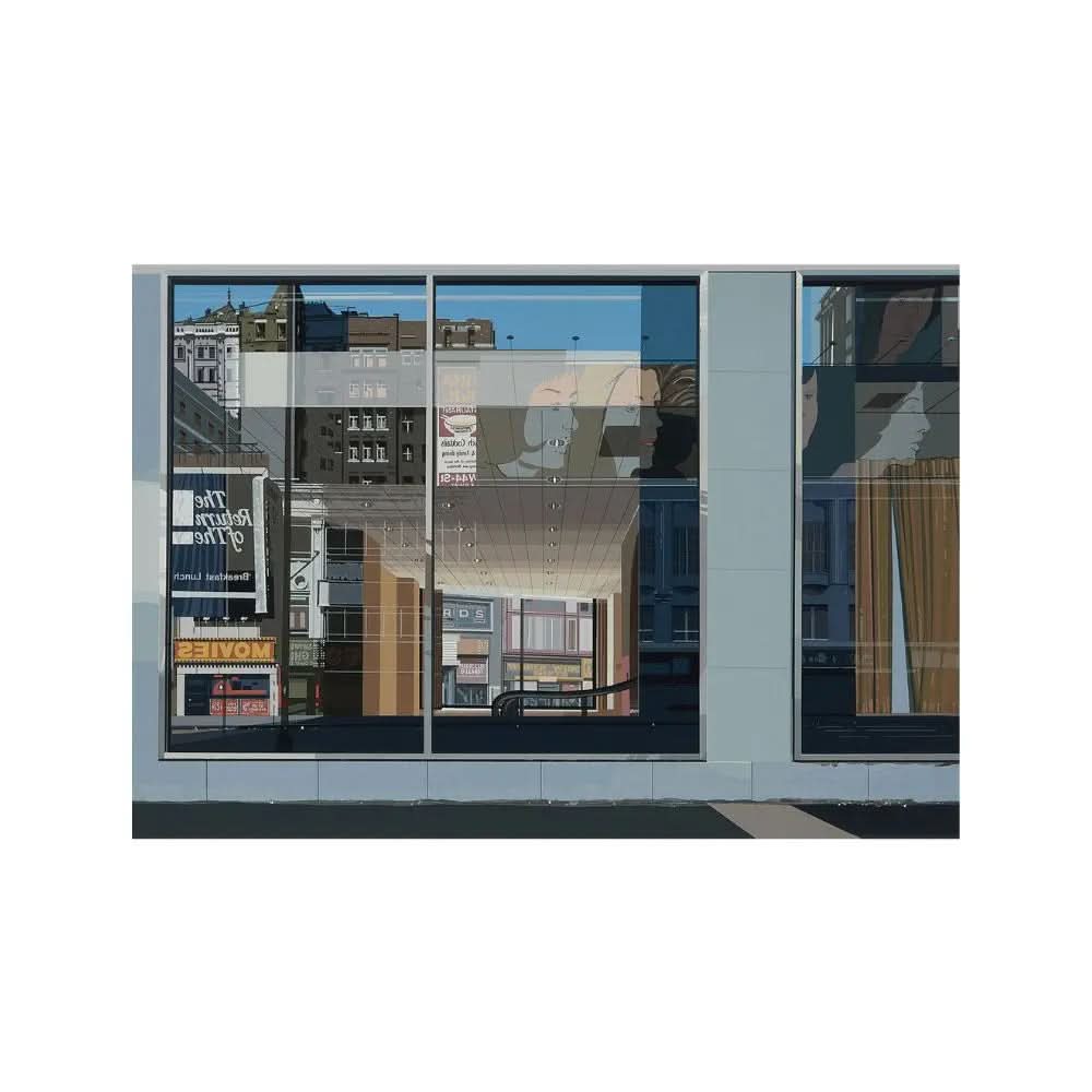 RICHARD ESTES - Movies (from Urban Landscapes III), 1981 LYNART STORE