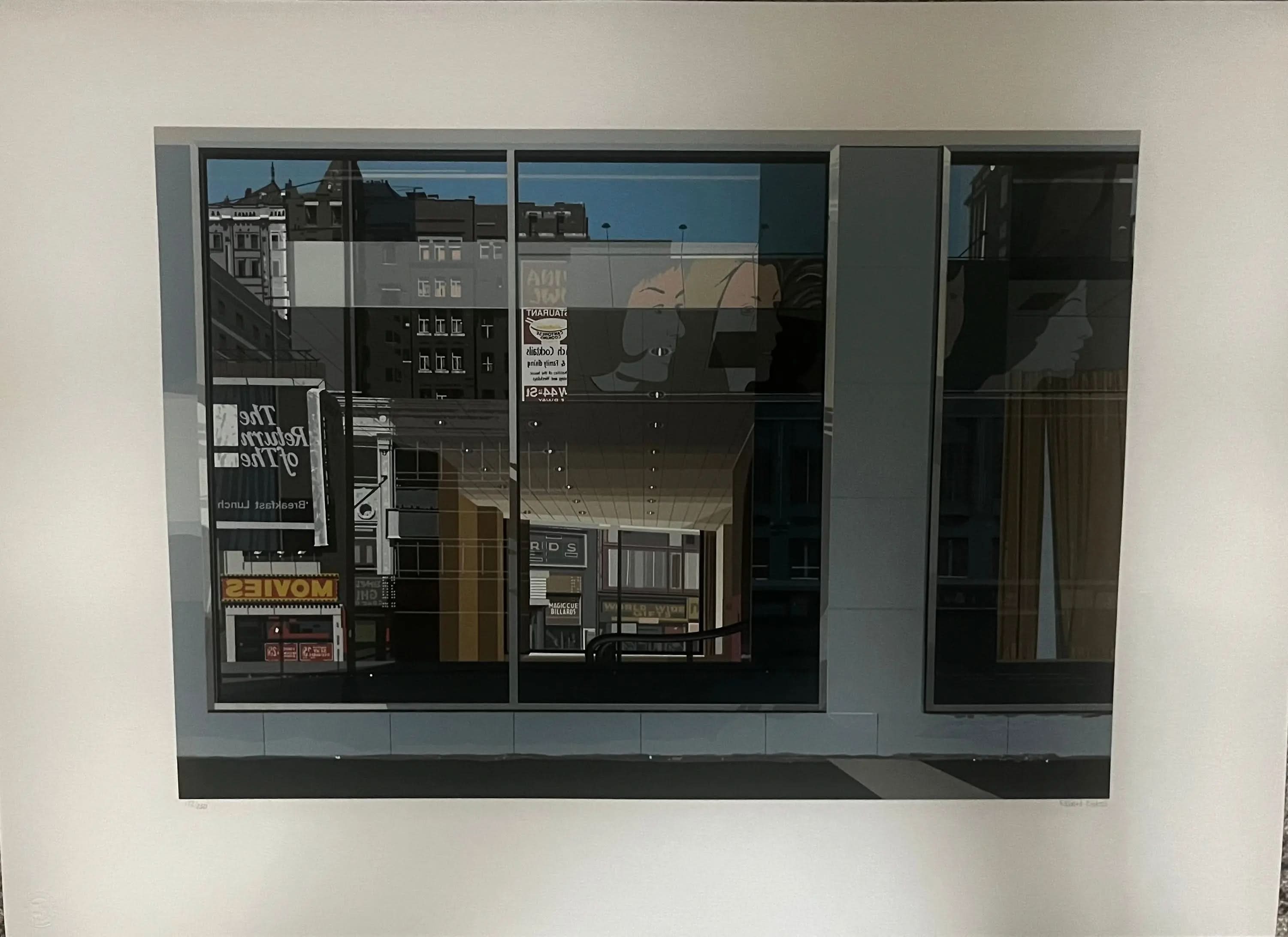 RICHARD ESTES - Movies (from Urban Landscapes III), 1981 LYNART STORE