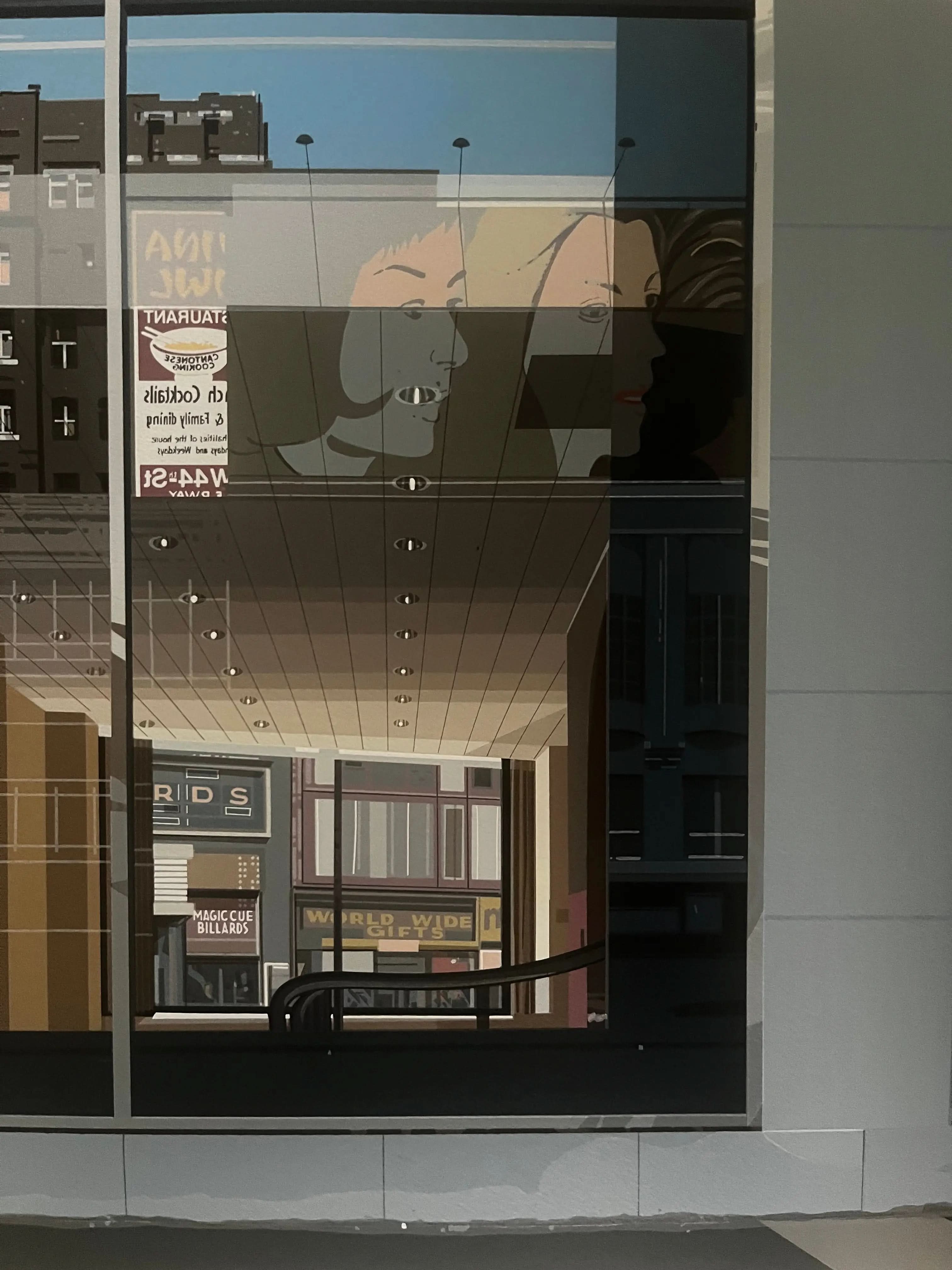 RICHARD ESTES - Movies (from Urban Landscapes III), 1981 LYNART STORE