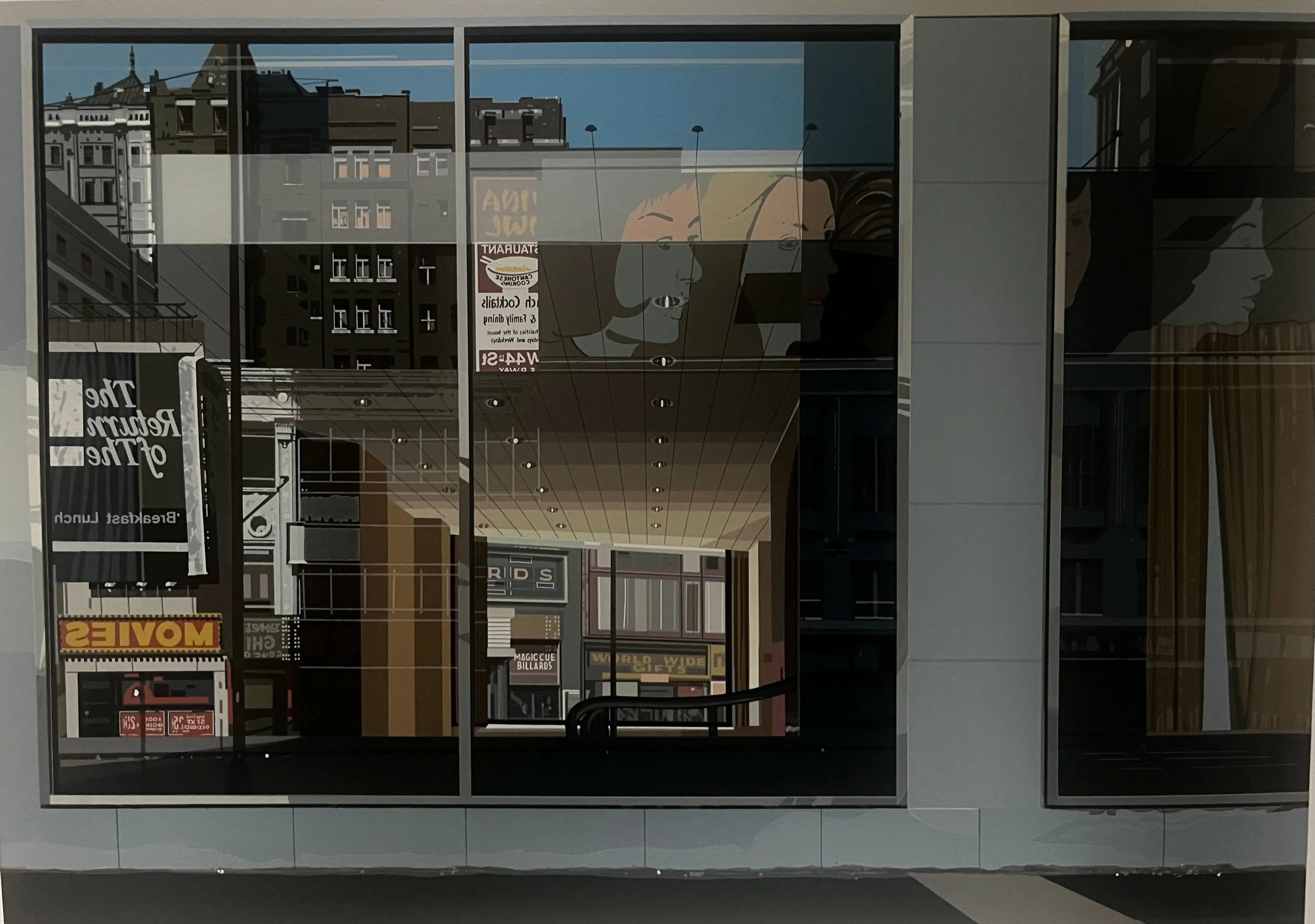 RICHARD ESTES - Movies (from Urban Landscapes III), 1981 LYNART STORE