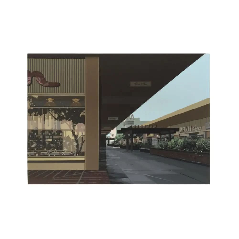 RICHARD ESTES - Shopping Center (from Urban Landscapes III), 1981 LYNART STORE