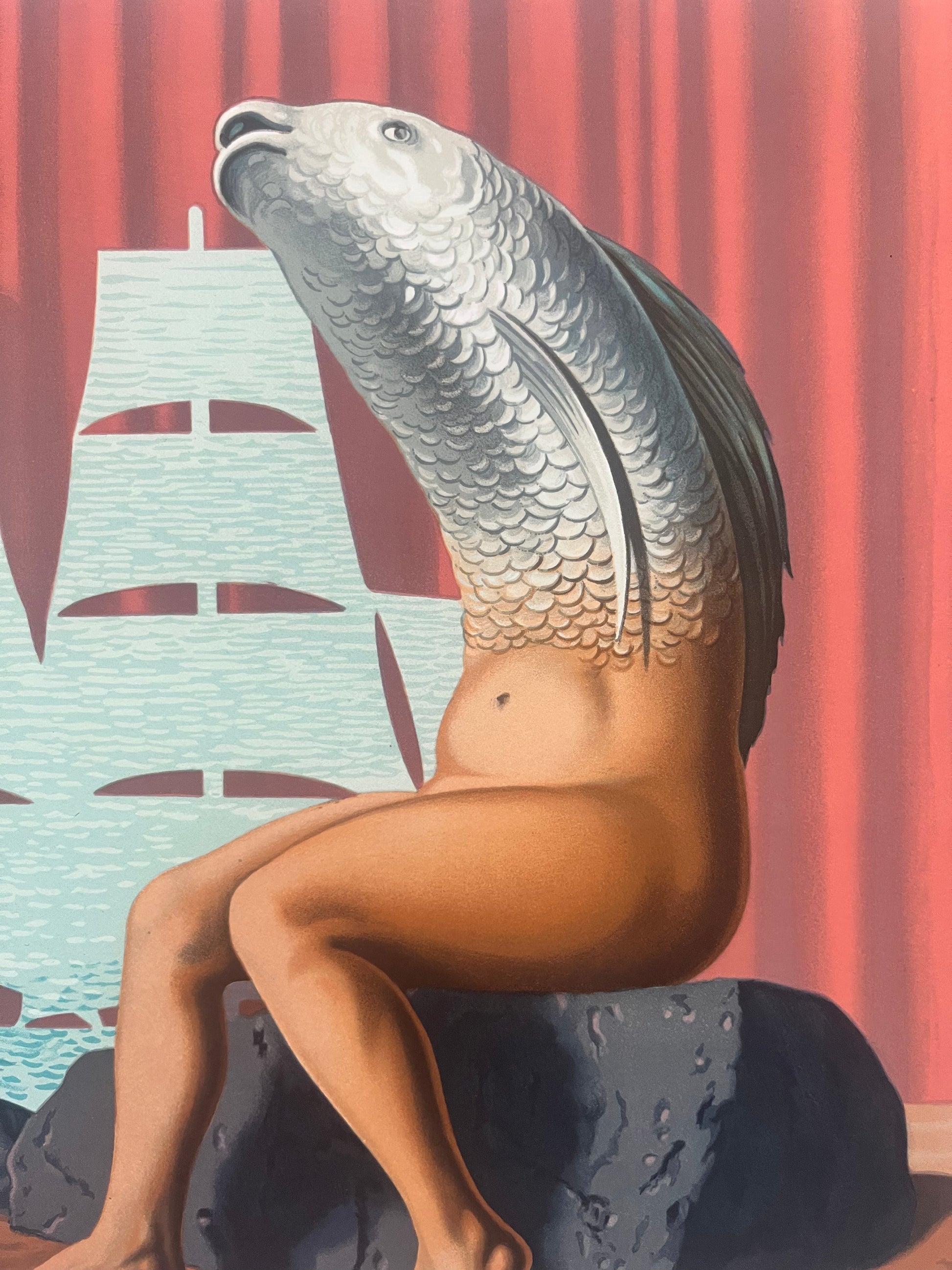 René Magritte - Un séduisant navire d'eau de mer LYNART STORE