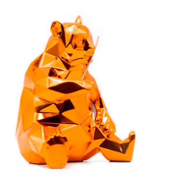 Richard Orlinski - Panda Spirit (Orange Edition) - Offre Exclusive LYNART STORE