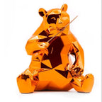 Richard Orlinski - Panda Spirit (Orange Edition) - Offre Exclusive LYNART STORE