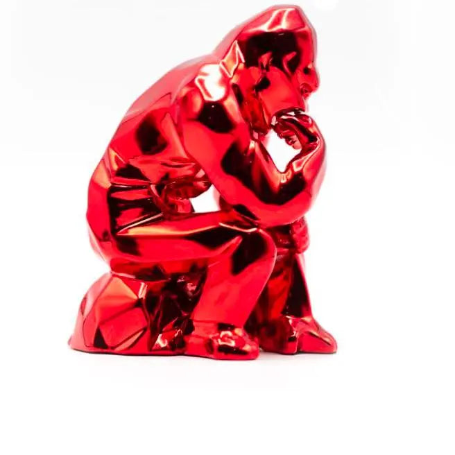 Richard Orlinski - Thinking Kong Spirit (Red Edition) - Offre Exclusive LYNART STORE