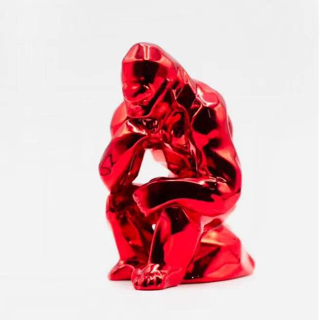 Richard Orlinski - Thinking Kong Spirit (Red Edition) - Offre Exclusive LYNART STORE