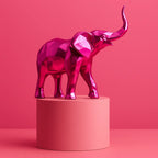 Richard Orlinski, Elephant Spirit (Pink Edition) LYNART STORE