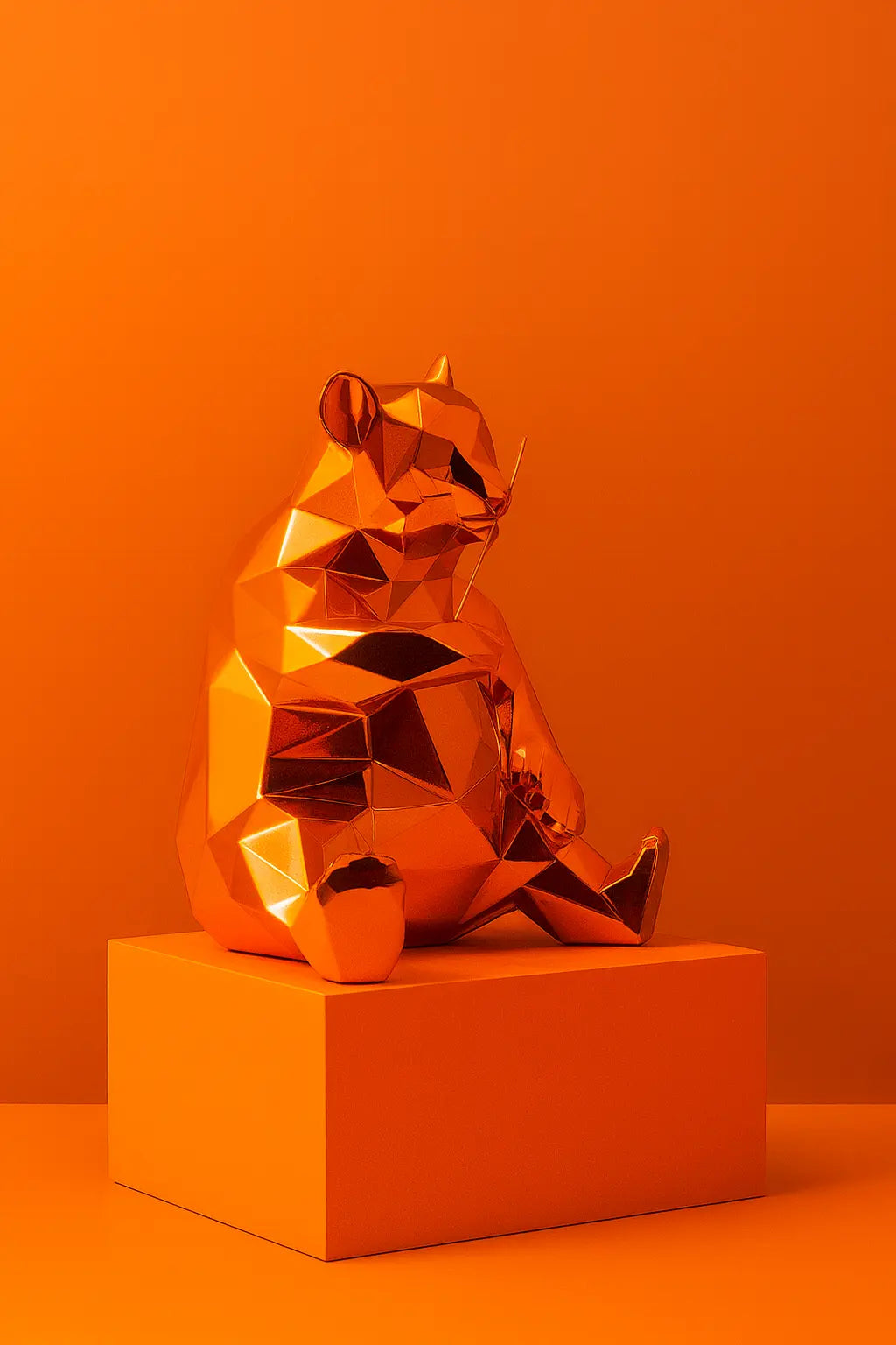 Richard Orlinski, Panda Spirit (Orange Edition) LYNART STORE