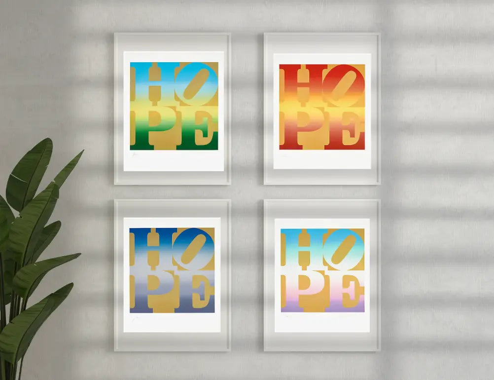 Robert Indiana, Four Seasons of Hope (Gold) 2012 LYNART STORE